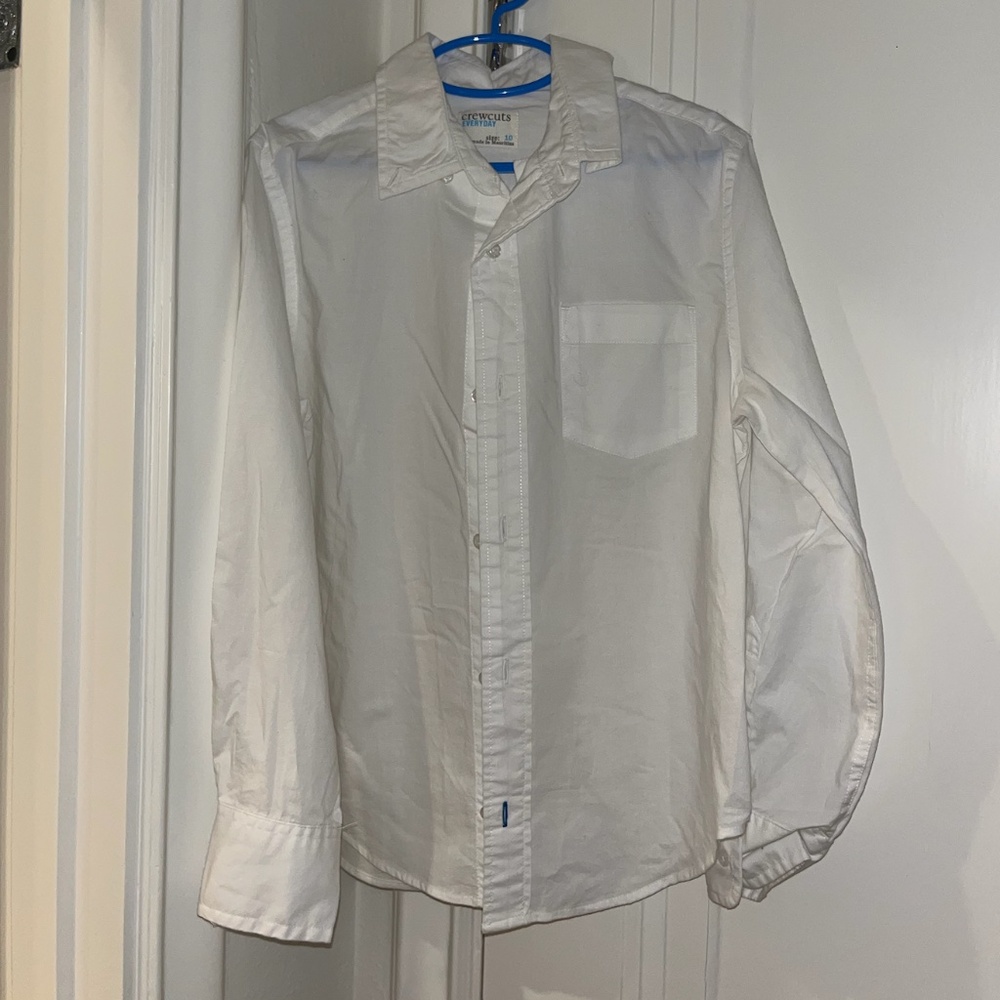 Boys Long Sleeve Button Down Polo